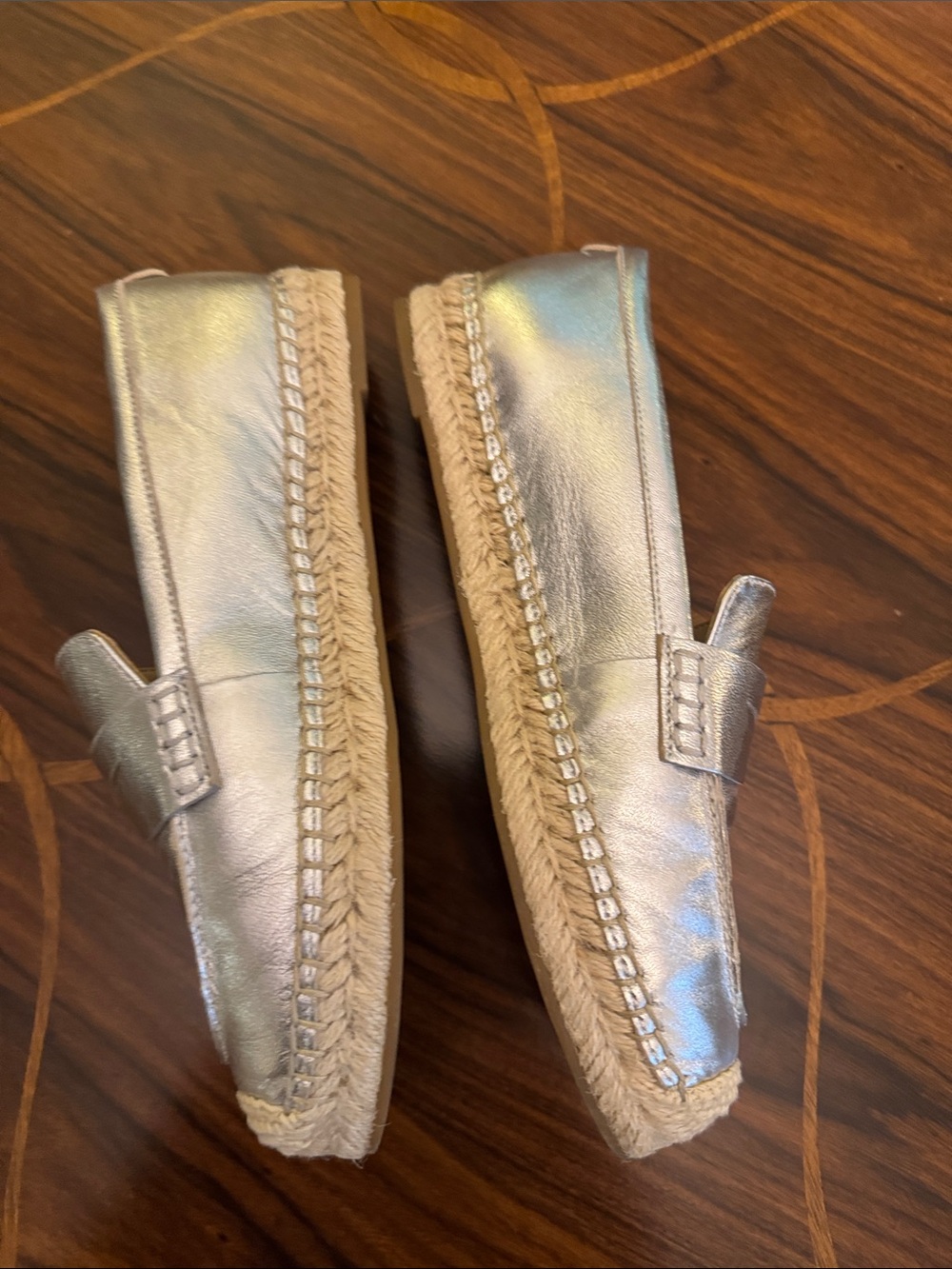 Sam Edelman Metallic Silver Penny Loafers - Picture 3 of 4